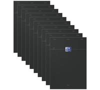 Oxford Lot De 10 Blocs Smart Agraf¿ 148x210 160p Petits Carreaux Noir