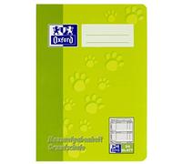 Oxford Lot de 10 cahiers de devoirs A5 24 feuilles Vert et bleu