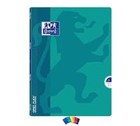 Oxford Lot de 10 Cahiers OPENFLEX piqué 24x32cm 96 pages 90g petits carreaux Coloris aléatoire
