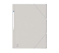 OXFORD Lot de 10 Chemises 3 Rabats Eurofolio+ A4 avec Elastique Couverture Carte Beige