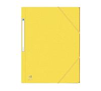 Oxford Chemise à élastique 3 rabats 24 x 32 cm dos 2 cm jaune