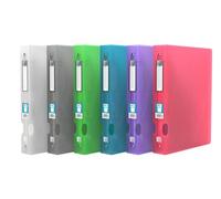 OXFORD Lot de 10 Classeur Hawaï A4XL Dos 40mm 4 Anneaux Ronds Couverture Polypro Coloris Assortis