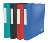 OXFORD Lot de 10 Classeur School Life Recyc+ A4XL Dos 40mm 4 Anneaux Ronds Couverture Polypro Recy ouleurs assorties