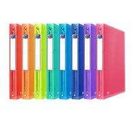 Oxford, Lot de 10 classeurs en plastique translucide A4 40 mm