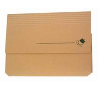 Oxford Lot de 10 Pochettes VIP 24x32cm Carte Kraft Epaisseur 240g Capacité 200 Feuilles Kraft Ecru Beige 100726001