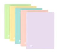 Oxford Lot de 10 porte-documents A4 Urban avec 20 pochettes opaques assorties pastel