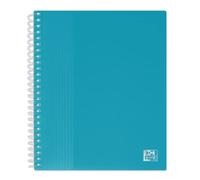 OXFORD Lot de 10 Porte fiches bristol A5 School Life 80 vues / 40 pochettes Couverture Polypro Bleu turquoise
