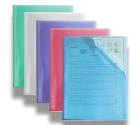 OXFORD Lot de 10 Protège-Documents 2nd Life A4 80 vues / 40 Pochettes Couverture Polypro Coloris Assortis