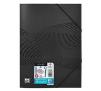 OXFORD Lot de 10 Protège-Documents Osmose A3 Plié en A4 20 vues / 10 pochettes Couverture Polypro Noir