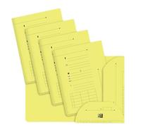 OXFORD Lot de 100 Sous-Dossiers A4 Capacite 200 Feuilles Carte Kraft Epaisseur 240g Jaune Pastel