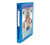 OXFORD Classeur Polyvision A4 Dos 30mm 4 Anneaux Ronds Couverture Polypro Incolore