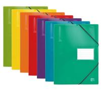 OXFORD Lot de 15 Protège-Documents avec Elastique School Life A4 160 vues / 80 Pochettes Couverture Polypro Coloris Assortis