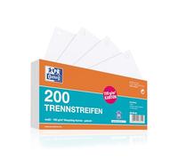 Oxford Lot de 200 intercalaires perforés en carton blanc 190 g/m²