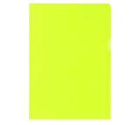 Oxford Lot de 25 pochettes transparentes A4 en PVC avec ouverture sur le dessus et le côté Jaune