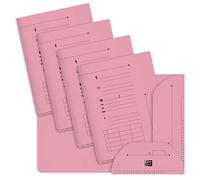 Oxford Chemise index kraft L'Oblique AZ 23,5 x 31,5 cm 240 g/m² 200 feuilles Paquet 25 Rose pastel