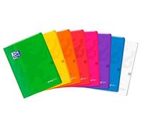 OXFORD Lot de 3 Cahiers EASYBOOK Agrafé 24 x 32 cm 96 pages 90g petits carreaux Couleurs aléatoires