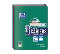 OXFORD Lot de 3 cahiers Easybook Oceanis 24x32 96 pages Seyès