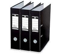 Oxford Lot de 3 classeurs A4 MyColour 8 cm de large, noir et blanc