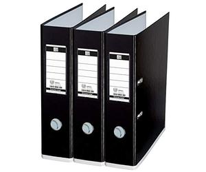 Oxford Lot de 3 classeurs A4 MyColour 8 cm de large, noir et blanc