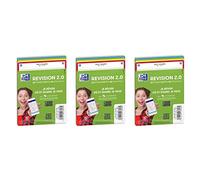 Oxford Fiches Bristol Revision 2.0 - 105×148 mm A6 - 32 fiches non perforées - Coloris assortis