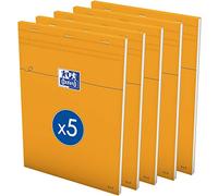 Bloc Bureau 21 x 29.7 quadrillé 5 x 5 80 pages - Bloc notes 80 pages quadrillées