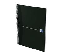 OXFORD Lot de 5 Cahiers Essentials A4 Petits Carreaux 180 Pages Reliure Spirale Couverture Carte Noir