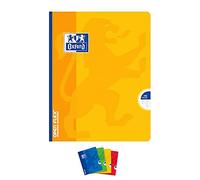 OXFORD Lot de 5 Cahiers OPENFLEX broché 17x22 cm 192 pages grands carreaux 90g coloris aléatoire