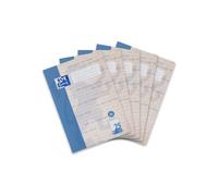 Oxford Lot de 5 cahiers recyclage A4 ligné avec marge 25 x 16 feuilles