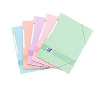 Oxford Lot De 5 Chemises 3 Rabats A4 Color Life Pastel Coloris Al¿Atoires