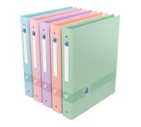 Oxford Lot De 5 Classeurs 4 Anneaux Color Life A4+ D40 Pastel Coloris Al¿Atoires