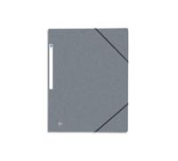 Oxford Lot de 50 Chemises 3 rabats et élastique Top File + 24 x 32 cm Grise