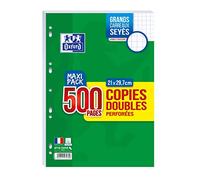 Copies doubles perforées, A4, Seyès, MAXI PACK