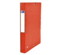 Oxford Lot de 9 boîtes classeur A4 Top File + carton dos 4 cm Rouge