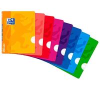 Oxford OPENFLEX Bloc-notes agrafé, A5 +, guide 3.5 avec marge, 48 feuilles, 90 g / m2, Coloris aléatoire