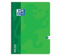 Cahier Oxford OpenFlex 24x32cm grands carreaux Seyès 100 pages reliure spirale couverture polypro coloris assortis