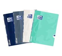 Oxford OpenFlex Cahier A5 ligné (9 mm) avec marge, 60 feuilles, aspect Paper+, couverture en polypropylène flexible, plat à 180°, cahier de notes imperméable pour l'école et l'université, carnet