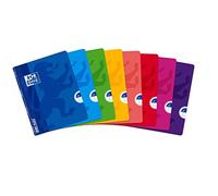 Oxford OpenFlex Lot de 10 Cahiers Petits carreaux 5 x 5 96 pages 17 x 22 cm Couleurs Assorties