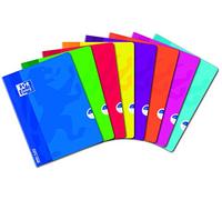Oxford OpenFlex Lot de 10 Cahiers Petits carreaux 5 x 5 96 pages 24 x 32 cm Couleurs Assorties
