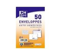 lot de 20 EnveloPPes Oxford 110x220 auto adhesive precasee - blanc