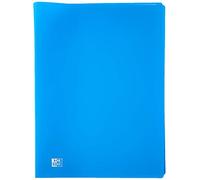 OXFORD Pochette Protège-documents souples 20 pages, 40 vues en polypropylène opaque A4 Bleu