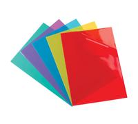 Oxford Pochettes coin A4, ouverture en L, en PVC 15/100e, capacité 25 feuilles - coloris assortis