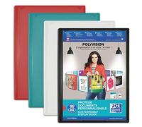 Protège-documents Oxford Polyvision A4 160 vues / 80 pochettes couverture polypro opaque coloris assortis