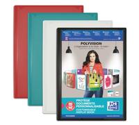 Protège-documents Oxford Polyvision A4 80 vues / 40 pochettes couverture polypro opaque assorti