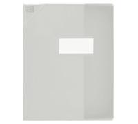 OXFORD Protège-Cahier 17x22cm avec Rabat Marque-Page Strong Line PVC Translucide 15/100ème Incolore