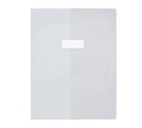 Protège-cahier elba standard pvc cristal 20/100e rabat a4 210x297mm incolore