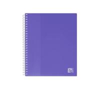 OXFORD Protège-Documents à Spirale School Life A5 80 vues / 40 Pochettes Couverture Polypro Violet