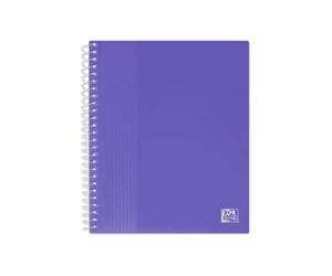 OXFORD Protège-Documents à Spirale School Life A5 80 vues / 40 Pochettes Couverture Polypro Violet