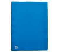 OXFORD Protège-Documents Initial A4 60 vues / 30 Pochettes Couverture Polypro Bleu