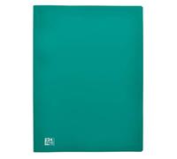 OXFORD Protège-Documents Initial A4 80 vues / 40 Pochettes Couverture Polypro Vert