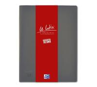 OXFORD Protège-Documents Le Lutin® L'Original A4 80 vues / 40 pochettes Couverture PVC Gris